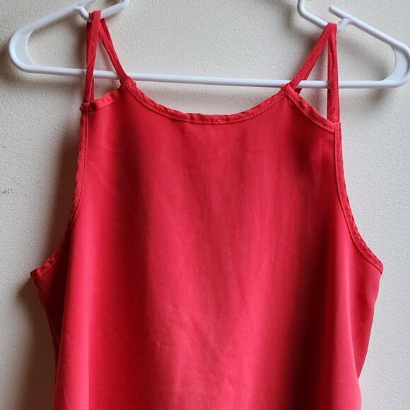 Haute Society Hot Pink Lace Tank Top Size Small - Picture 11 of 12